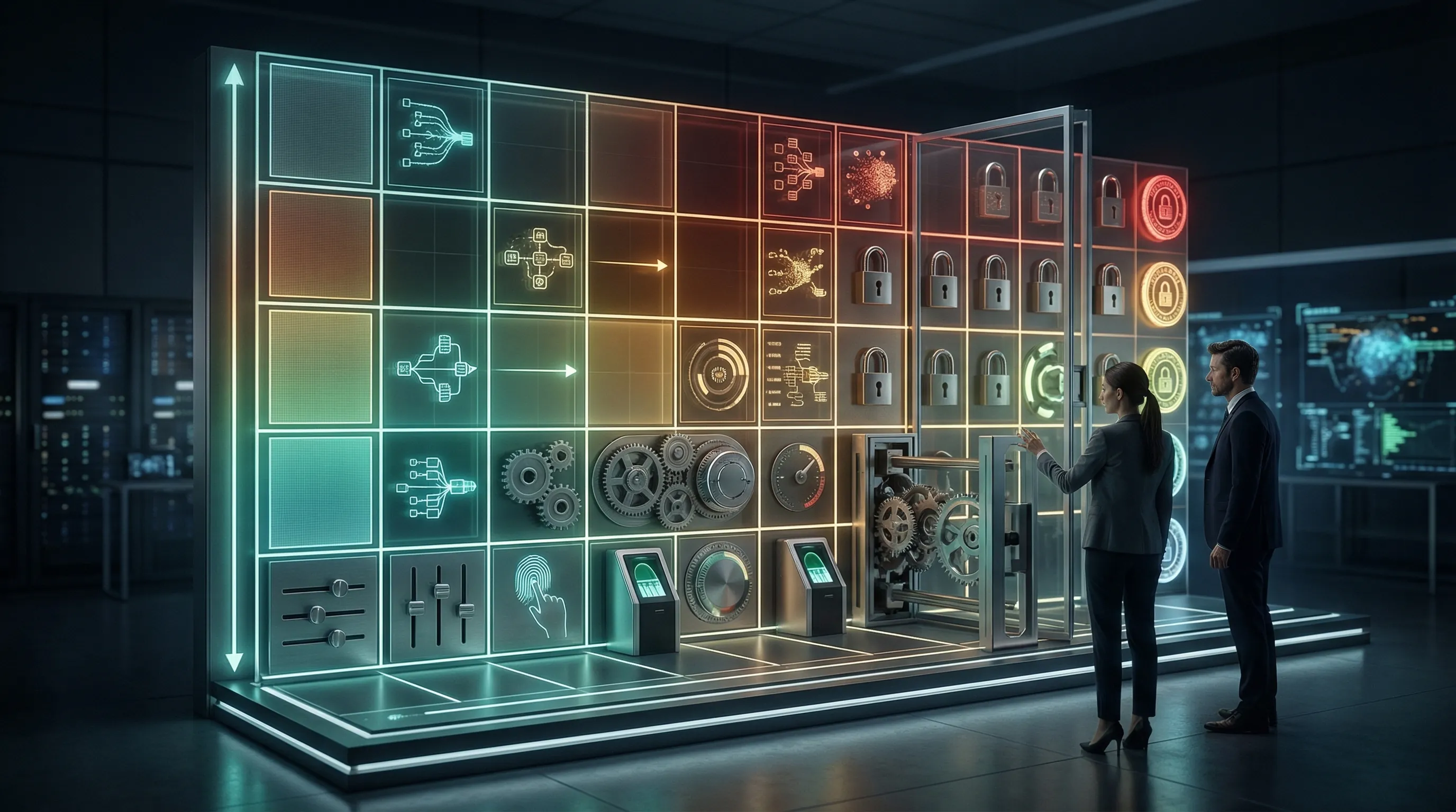 Matrix showing risk level against approval thresholds for agentic AI tasks