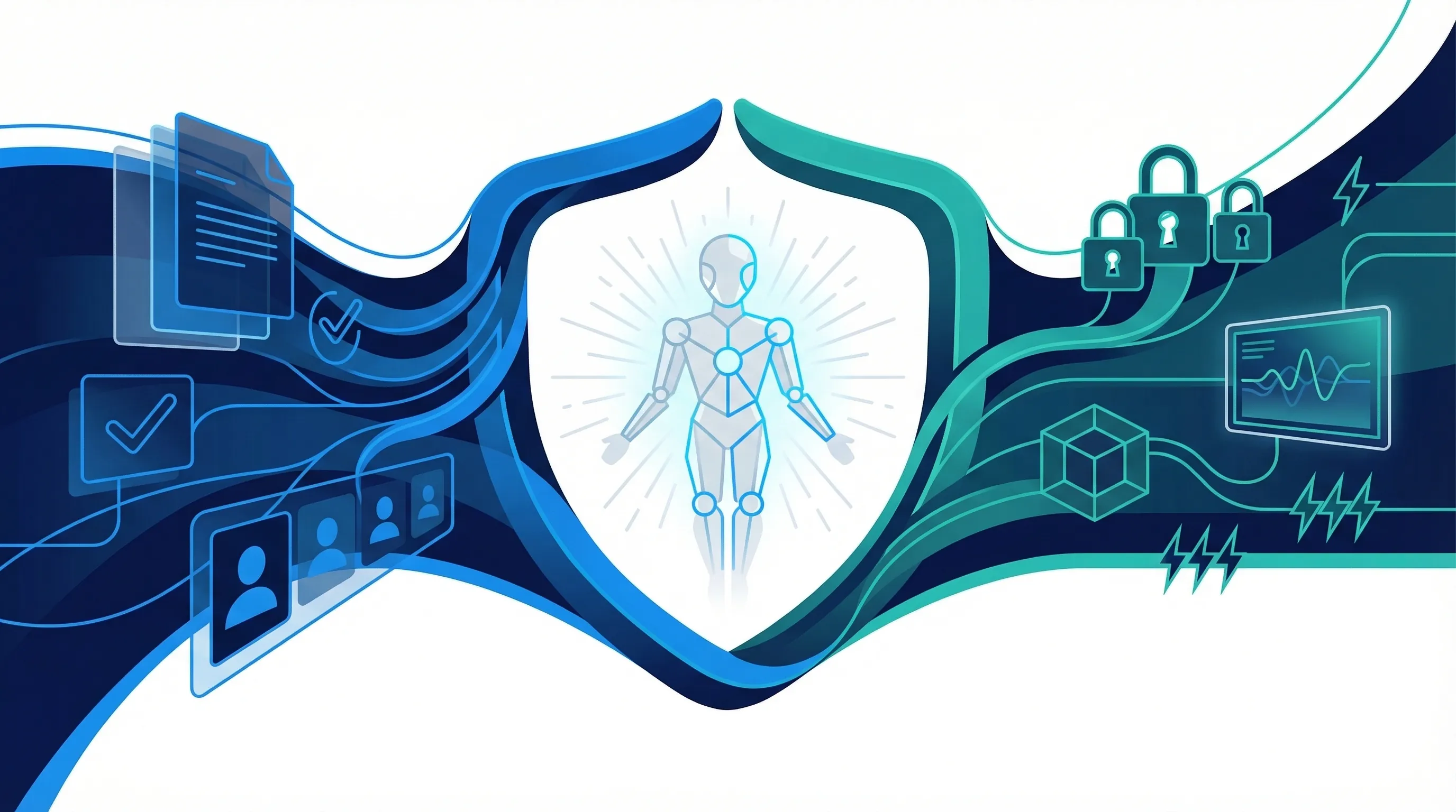 Governance and technical control layers protecting a central AI agent